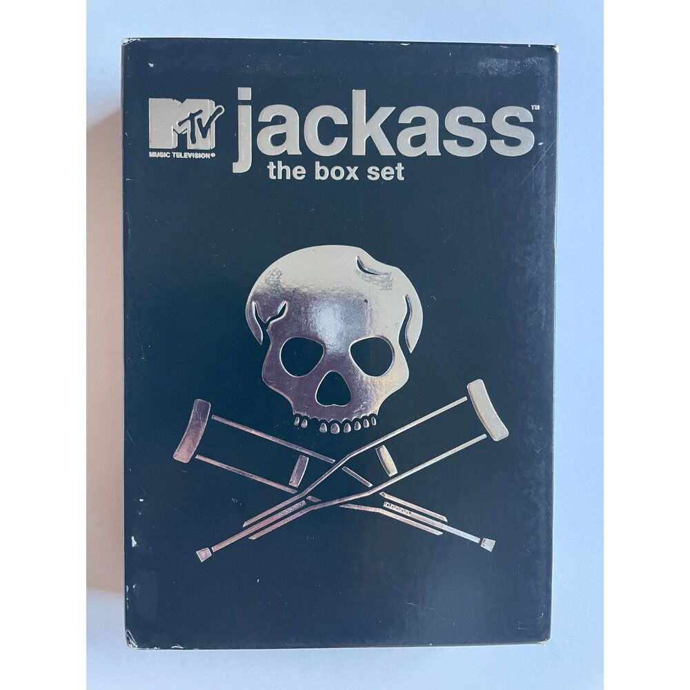 MTV's JACKASS the box set, three DVD's with Bonus Disc, and Photo Booklet